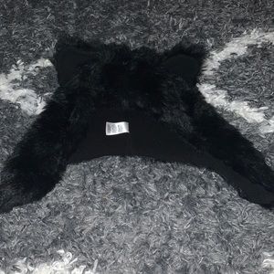 Fuzzy bear hat size One size